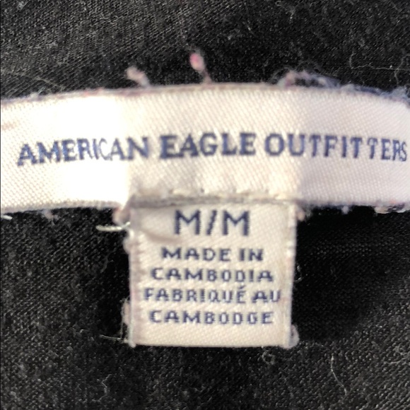 American Eagle Thin Black Tank - Picture 3 of 3